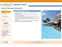 Tablet Screenshot of industrytravel.sunloverholidays.com.au